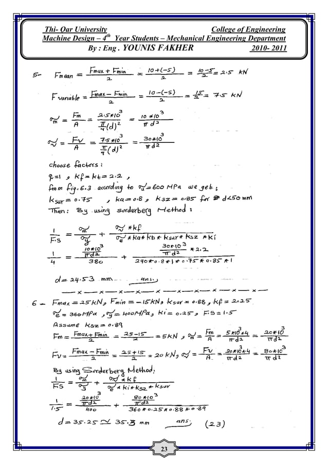 Solutions For Machine Design By KHURMI And GUPTA PDF