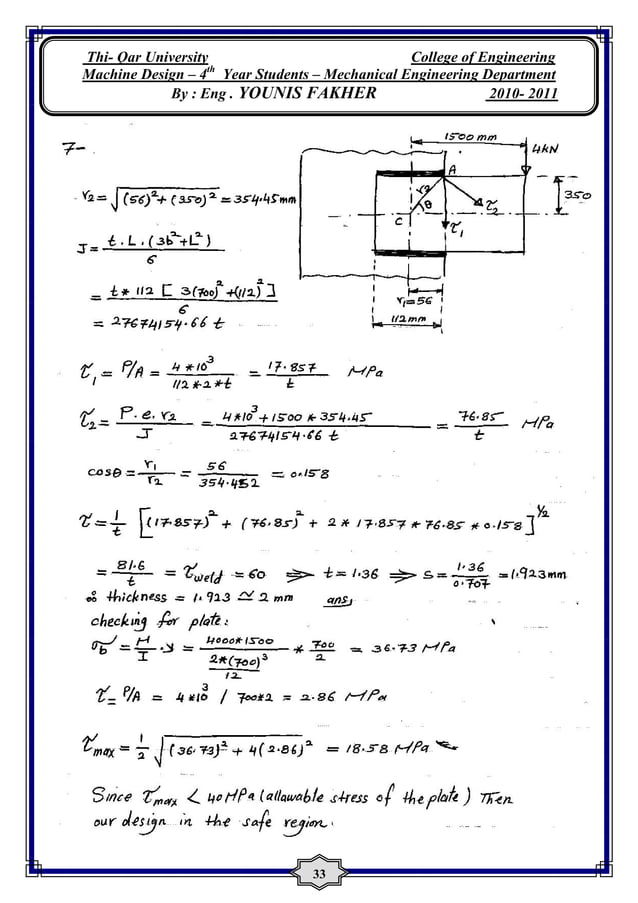 Solutions For Machine Design By KHURMI And GUPTA PDF