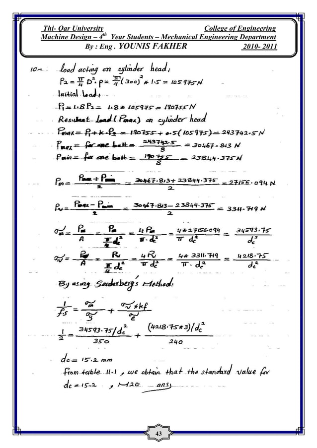 Solutions For Machine Design By KHURMI And GUPTA PDF