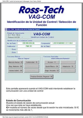 Manual spanish vag-com