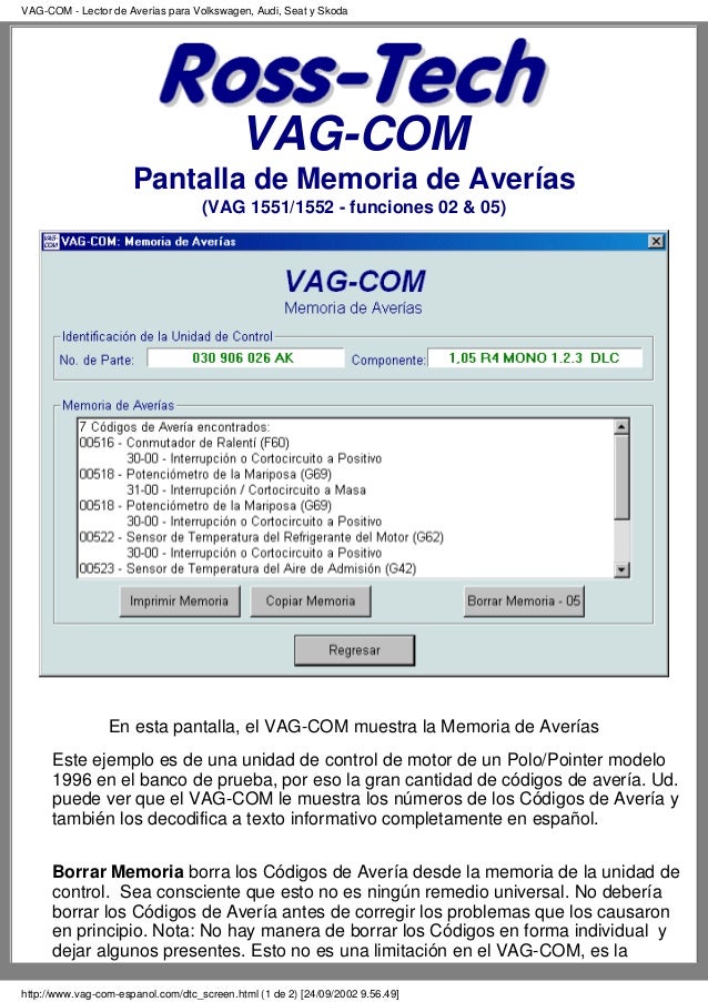Vw 1551 Scanner Manual