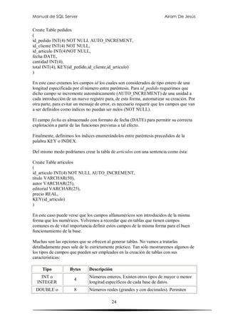 Manual sql | PDF