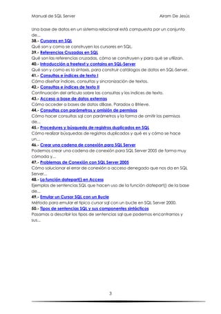 Manual sql | PDF