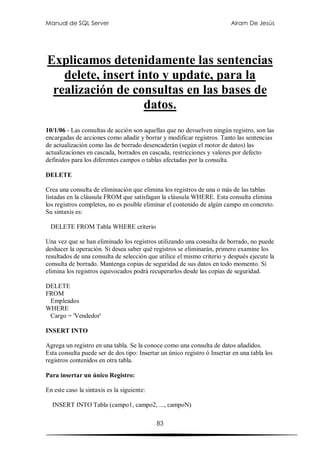 Manual sql | PDF