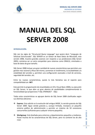 Manual sqlserver2008 final | PDF