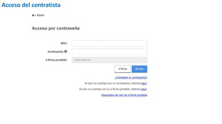 Acceso del contratista
 