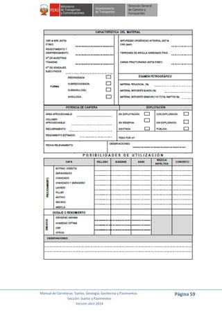 Manual de Carreteras: Suelos, Geología, Geotecnia y Pavimentos
Sección: Suelos y Pavimentos
Versión abril 2014
Página 59
 