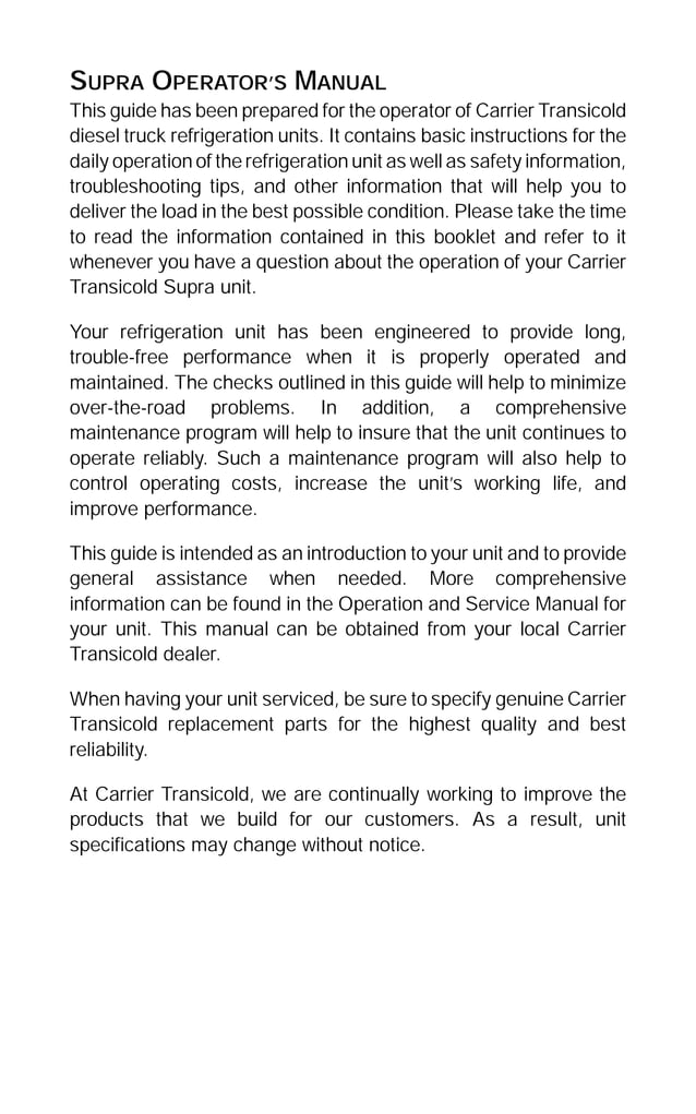 Manual supra carrier PDF