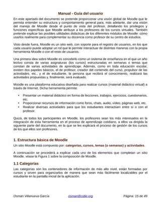 Uso de plataforma moodle para el diseño de material didáctico | PDF
