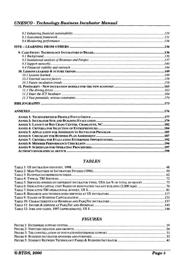 Technology Business Incubator Manual by Lalkaka 2000