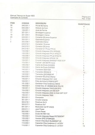 Manual tecnico super nintendo