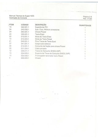 Manual tecnico super nintendo