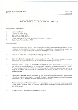 Manual tecnico super nintendo