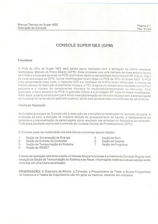 Manual tecnico super nintendo