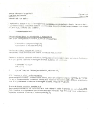 Manual tecnico super nintendo