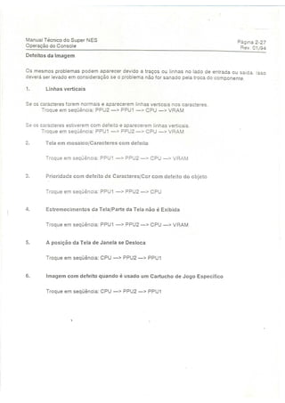 Manual tecnico super nintendo