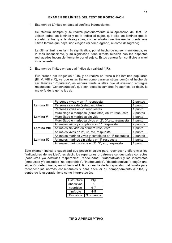 Manual test rorschach pdf