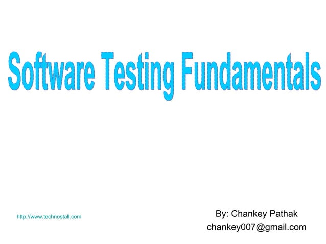 Software Testing Fundamentals | PPT