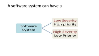 A software system can have a
 