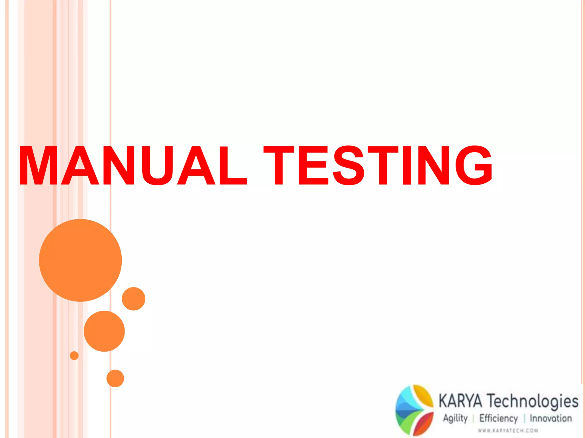 Manual testing | PPTX