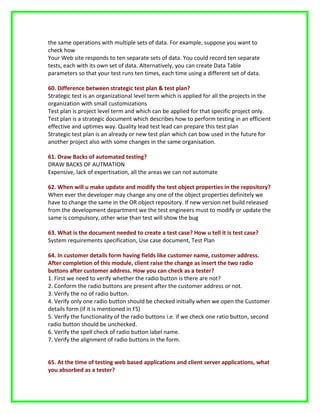 Manual testing interview questions | DOC