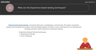 Manual Testing Interview Questions | Edureka | PDF