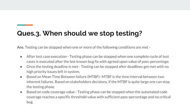 Manual testing interview questions and answers | PPTX