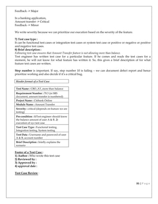 Manual testing notes | PDF