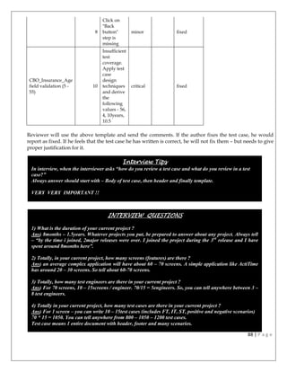 Manual testing notes | PDF