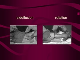 sideflexion rotation
 