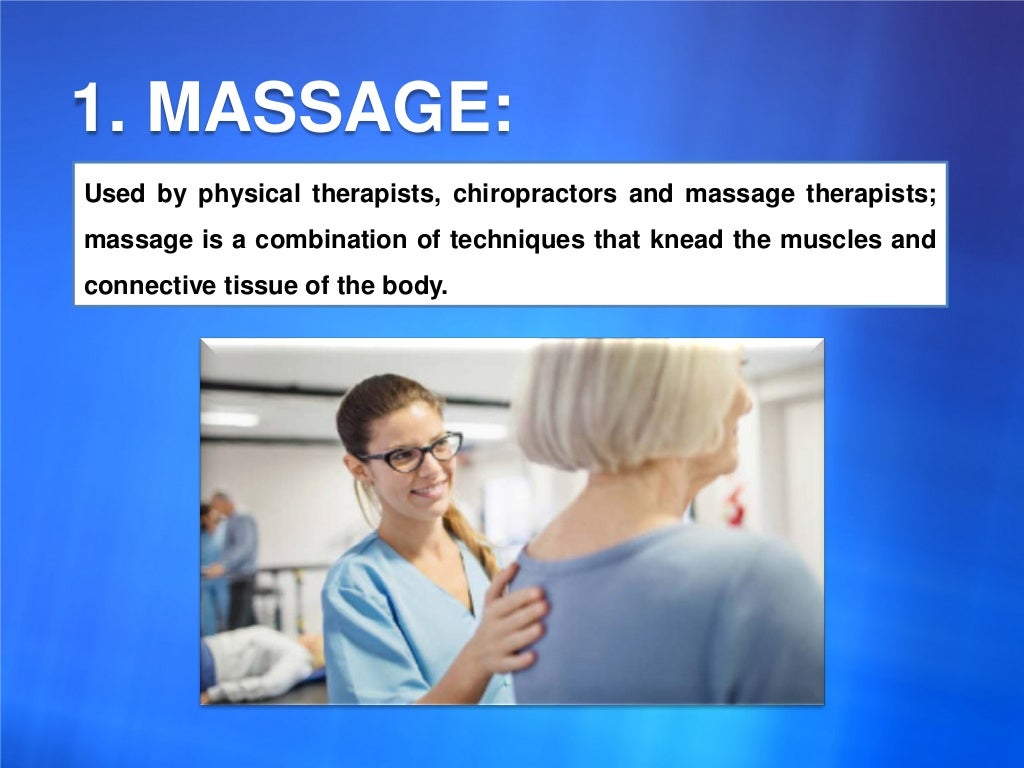 MANUAL THERAPY TECHNIQUES THE USES AND DISTINCTIONS