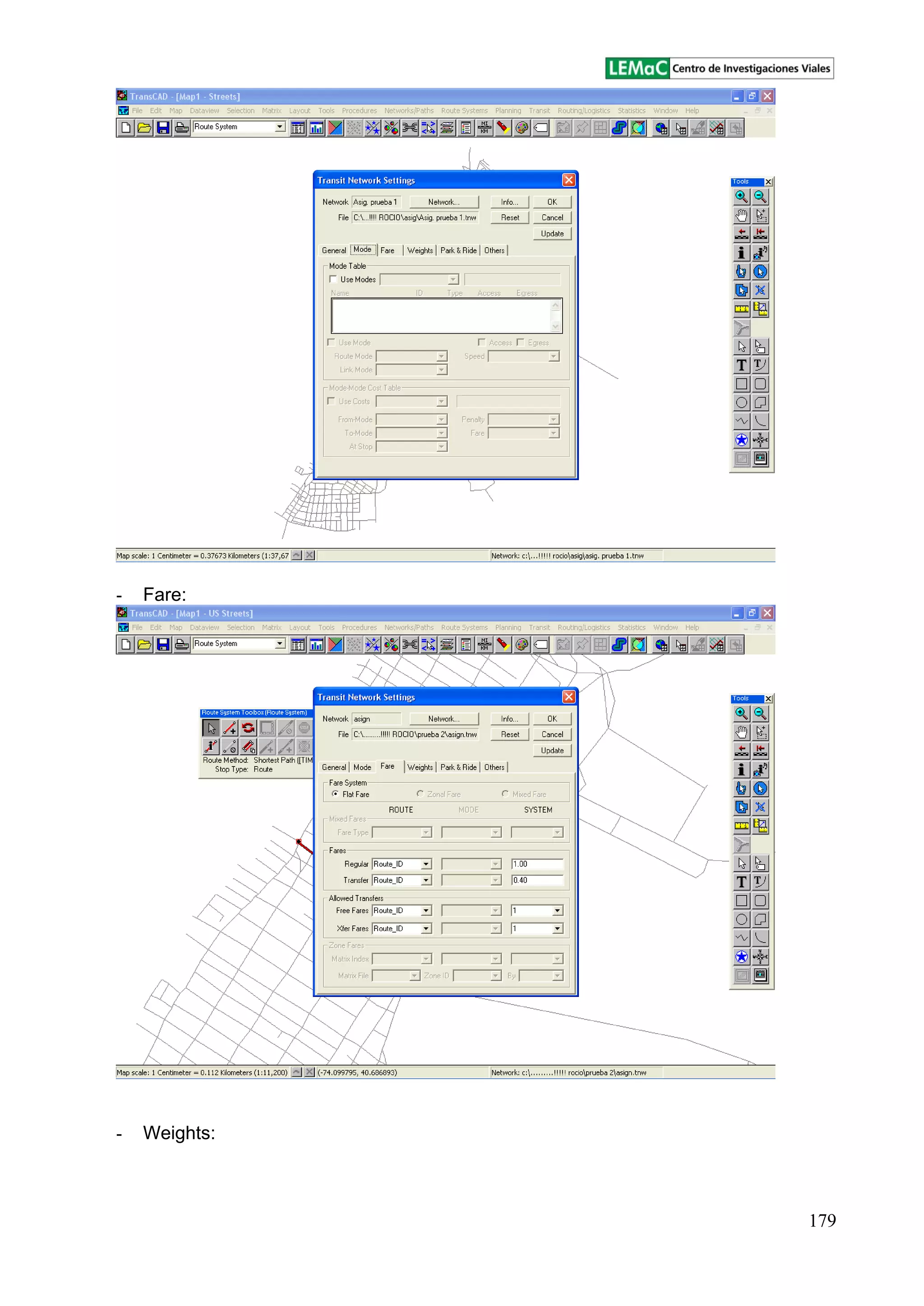 179
- Fare:
- Weights:
 