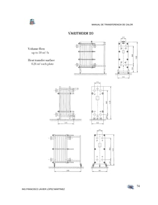 MANUAL DE TRANSFERENCIA DE CALOR
ING FRANCISCO JAVIER LOPEZ MARTINEZ
74
VARITHERM 20
 