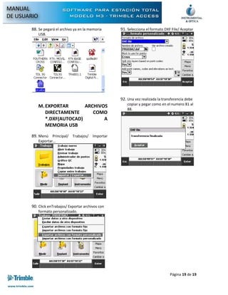 Manual trimble access s3 | PDF