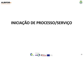 INICIAÇÃO DE PROCESSO/SERVIÇO
22
 