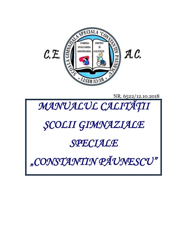 Manualul Calitatii 2018 2019