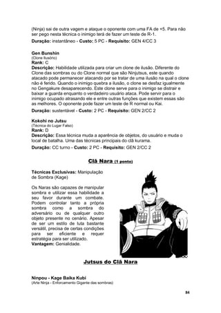 3D&T - Manual Ultimate Naruto (Portuguese) PDF