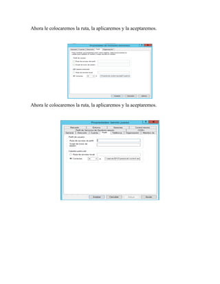Ahora le colocaremos la ruta, la aplicaremos y la aceptaremos.
Ahora le colocaremos la ruta, la aplicaremos y la aceptaremos.
 