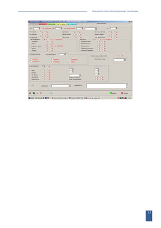 Manual de valoración de patrones funcionales

13

 
