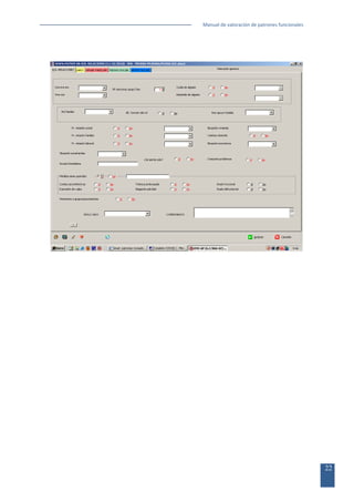 Manual de valoración de patrones funcionales

22

 