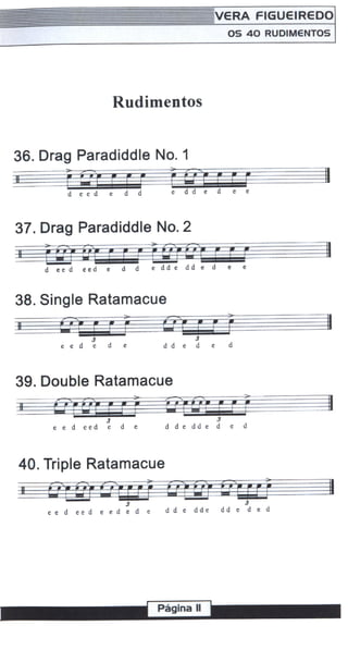 Manual vera os 40 rudimentos | PDF