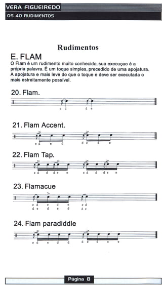Manual vera os 40 rudimentos | PDF
