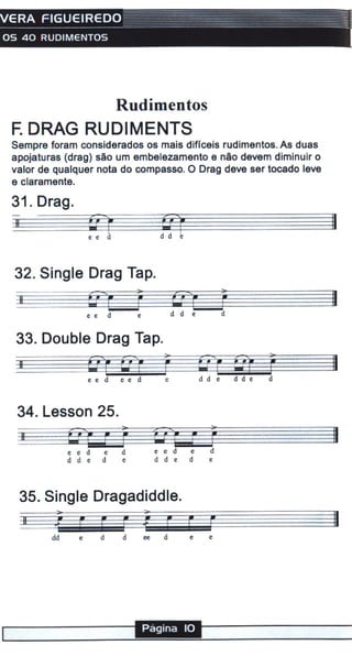 Manual vera os 40 rudimentos | PDF