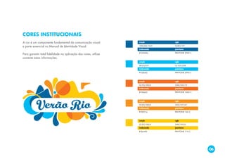 Manual de Identidade Visual Verão Rio