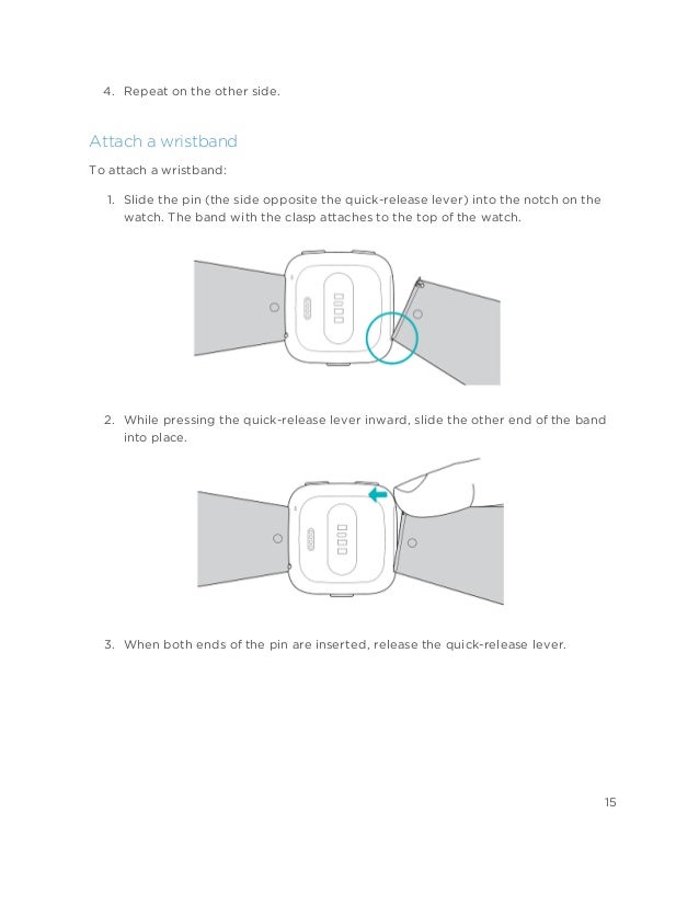 fitbit versa 2 attach band