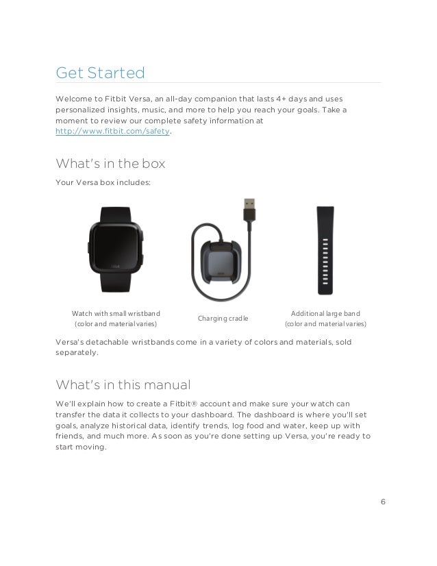Fitbit Versa User Manual