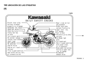 166 UBICACIÓN DE LAS ETIQUETAS
(4)
 