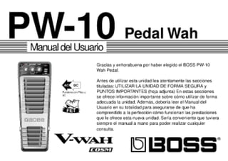 Manual wah wah pw 10