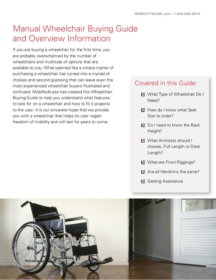 Manual Wheelchair Buying Guide