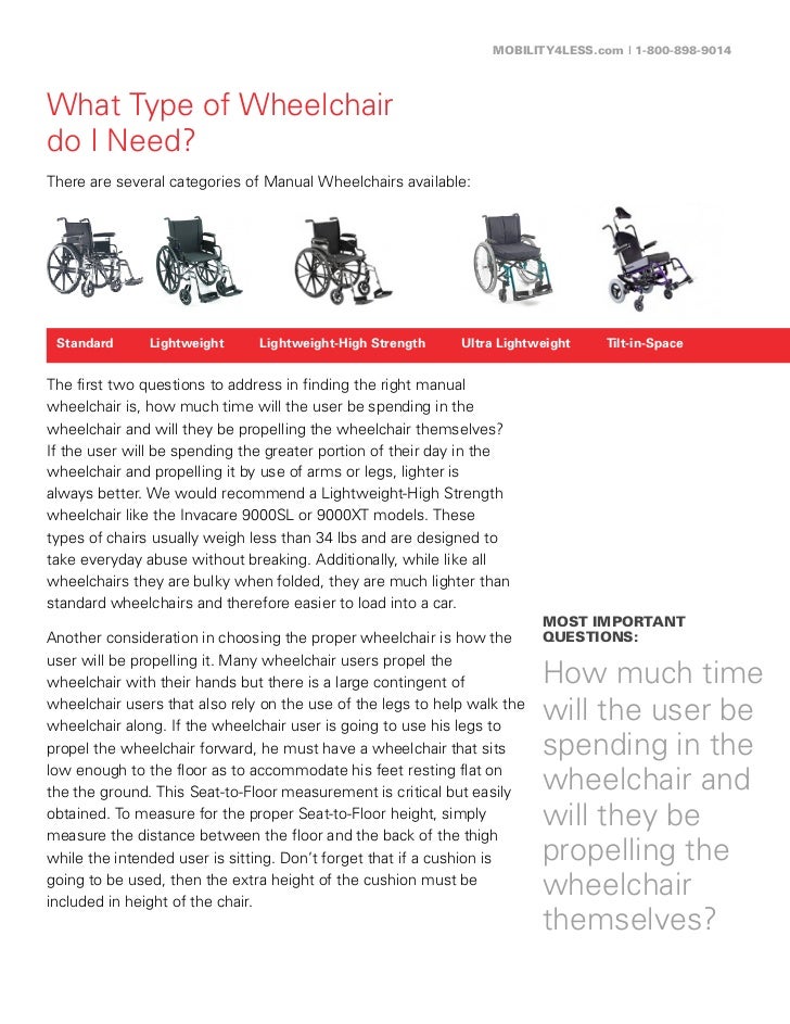 Manual Wheelchair Buying Guide
